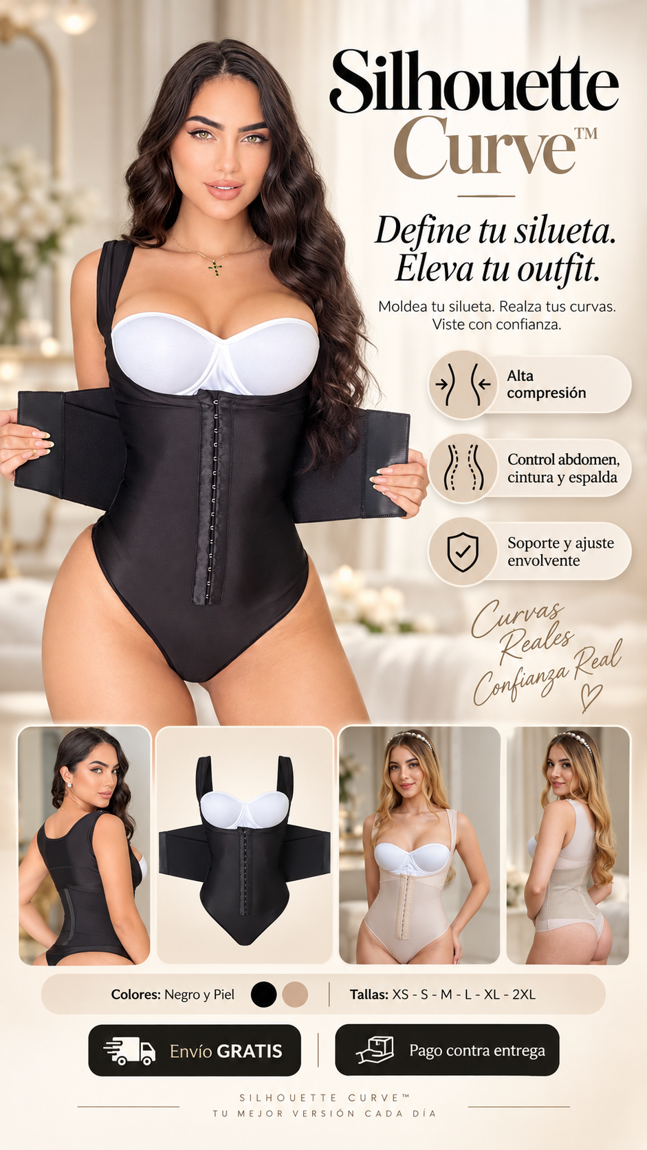 Silhouette Curve™ — Body Moldeador de Alta Compresión